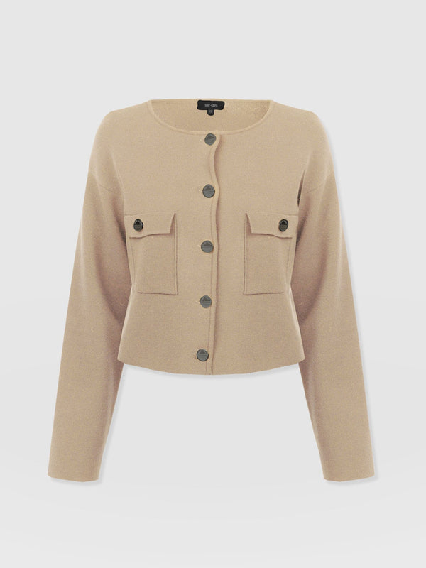 Maeva Knit Jacket - Cream