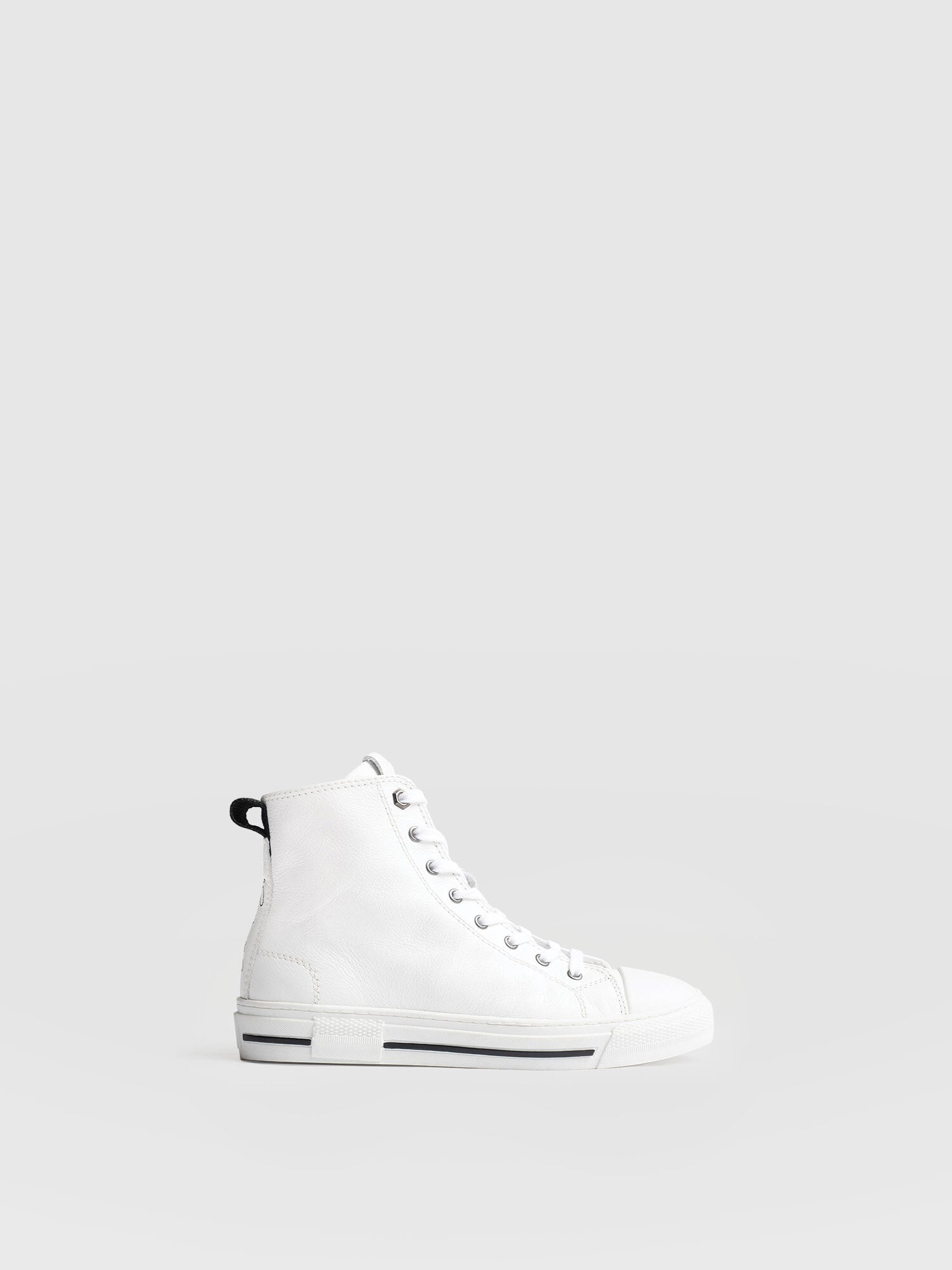 Skye High Top Trainer - White