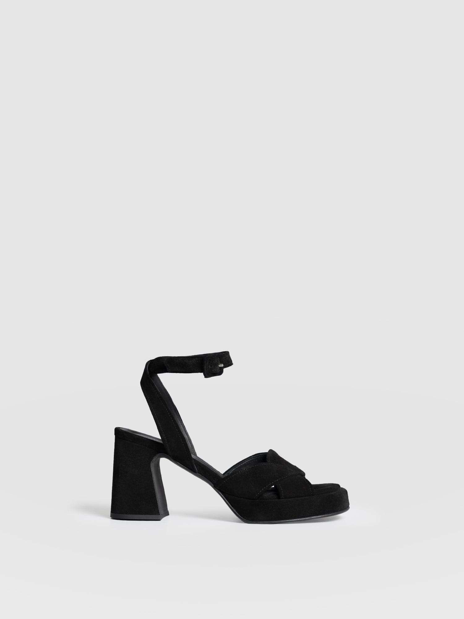 Roux Platform Heels Black