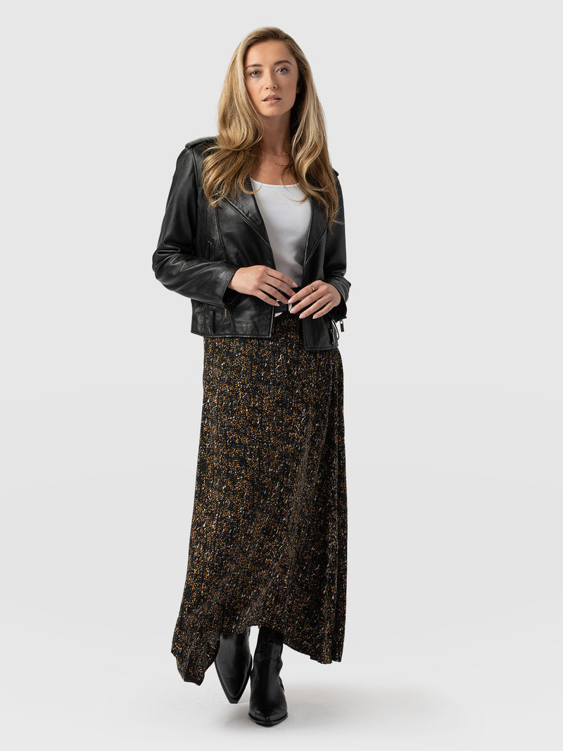 Sutton Skirt - Ditsy Leopard