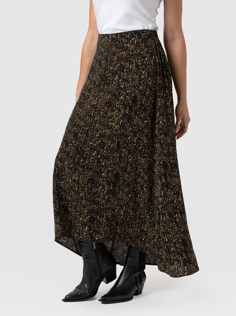 Sutton Skirt - Ditsy Leopard