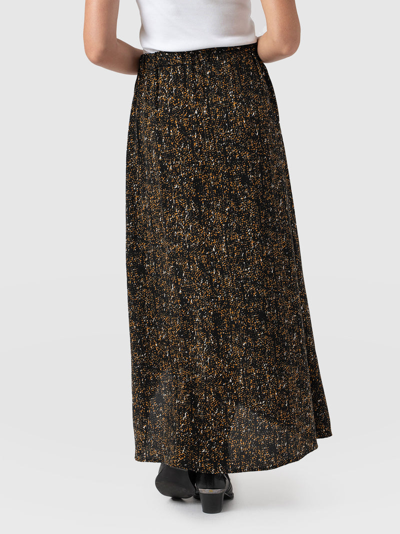 Sutton Skirt - Ditsy Leopard