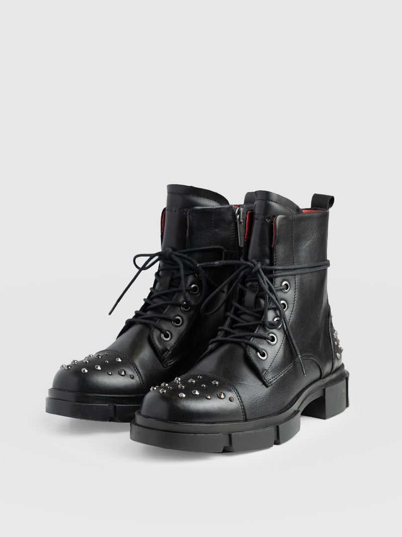 Noho Studded Boot - Black