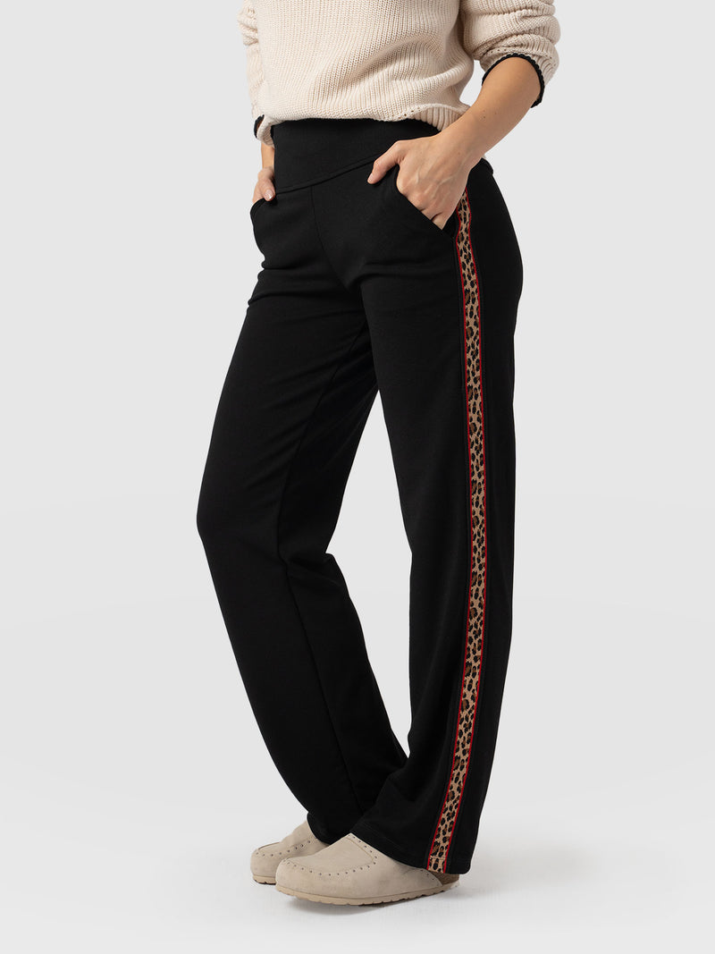 Runway Pant - Black Leopard