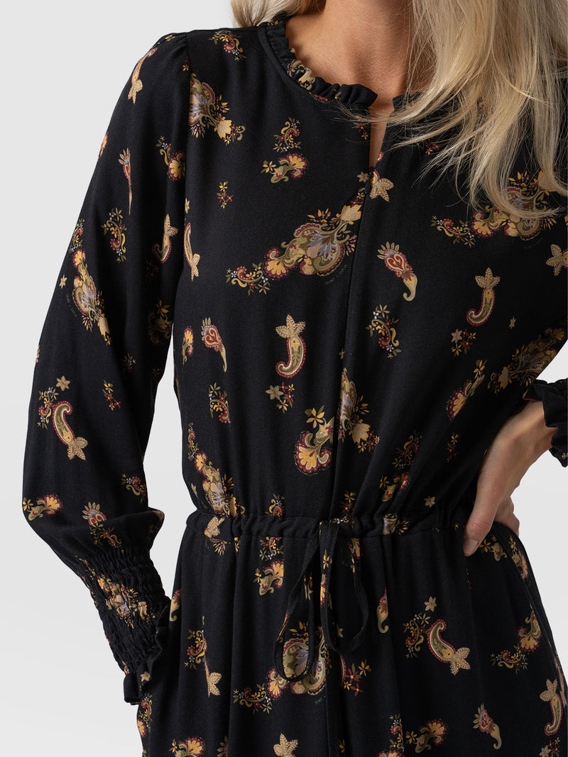 Olivia Zip Up Dress - Highland Paisley