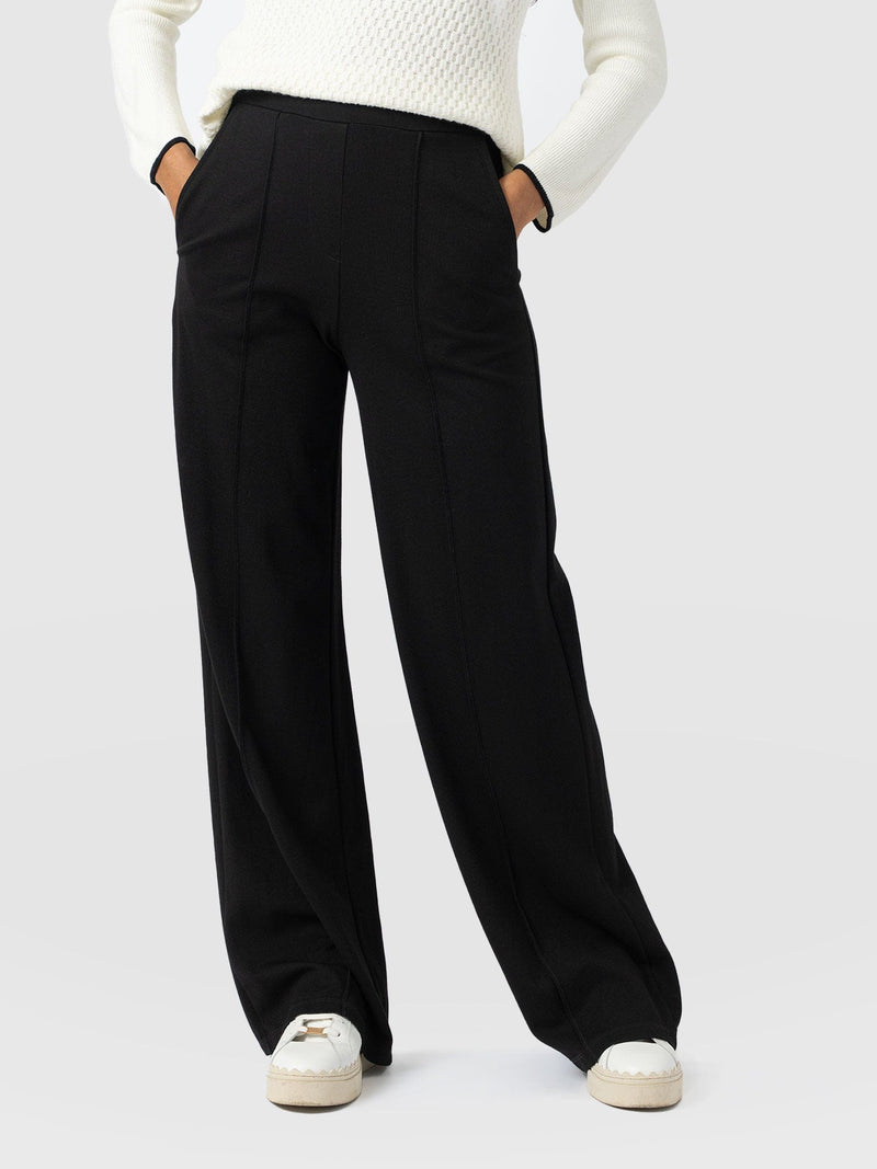 Keller Wide Leg Pant - Black