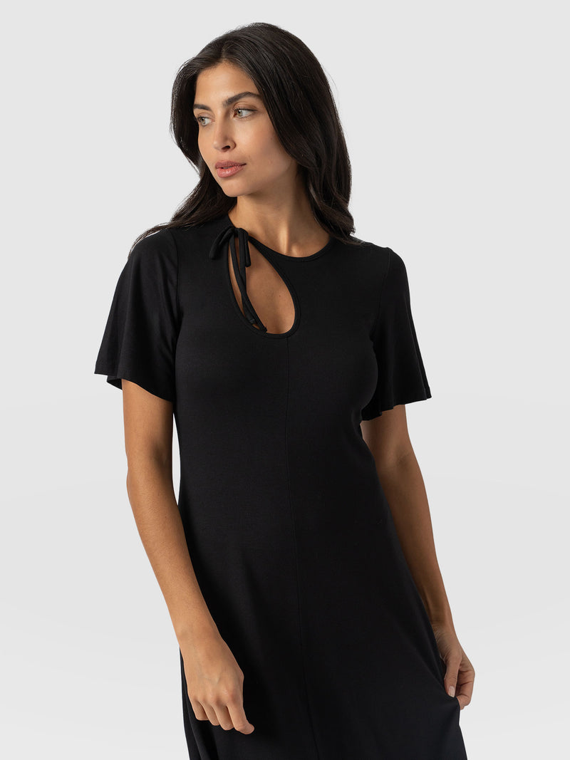 Freya Tie Dress - Black