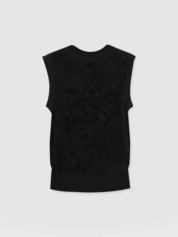 Wren Sleeveless Knit - Black