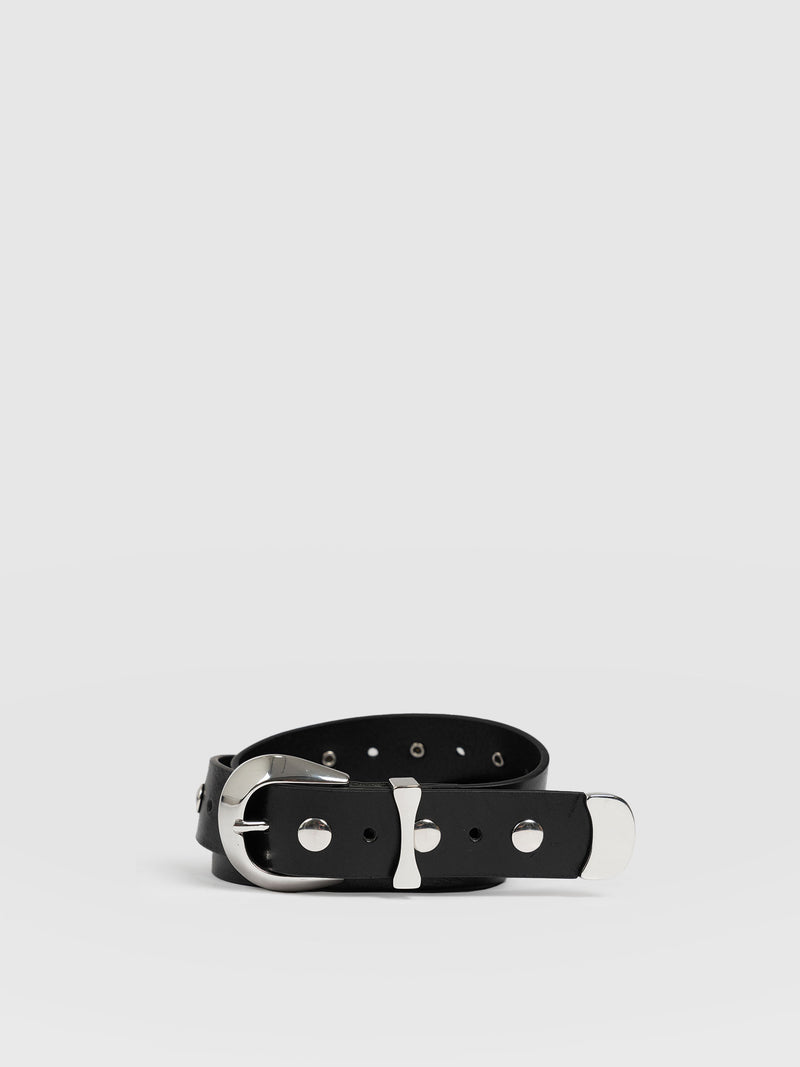 Roxie Studded Belt - Black