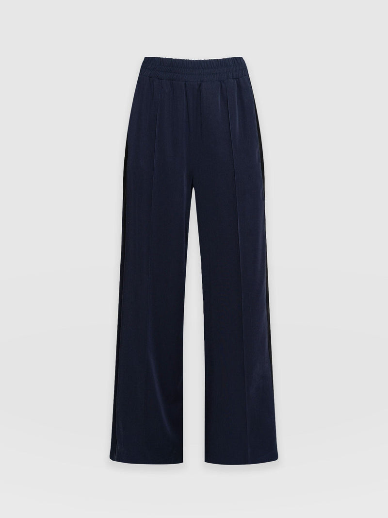 Adaline Wide Leg Pant Navy - Women's Trousers | Saint + Sofia® EU