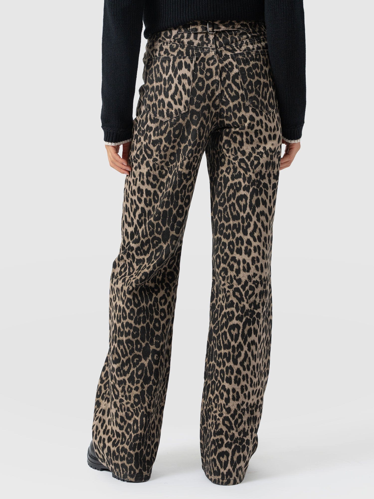 Adjustable Wide Leg Jean - Leopard - Women's Jeans | Saint + Sofia® EU