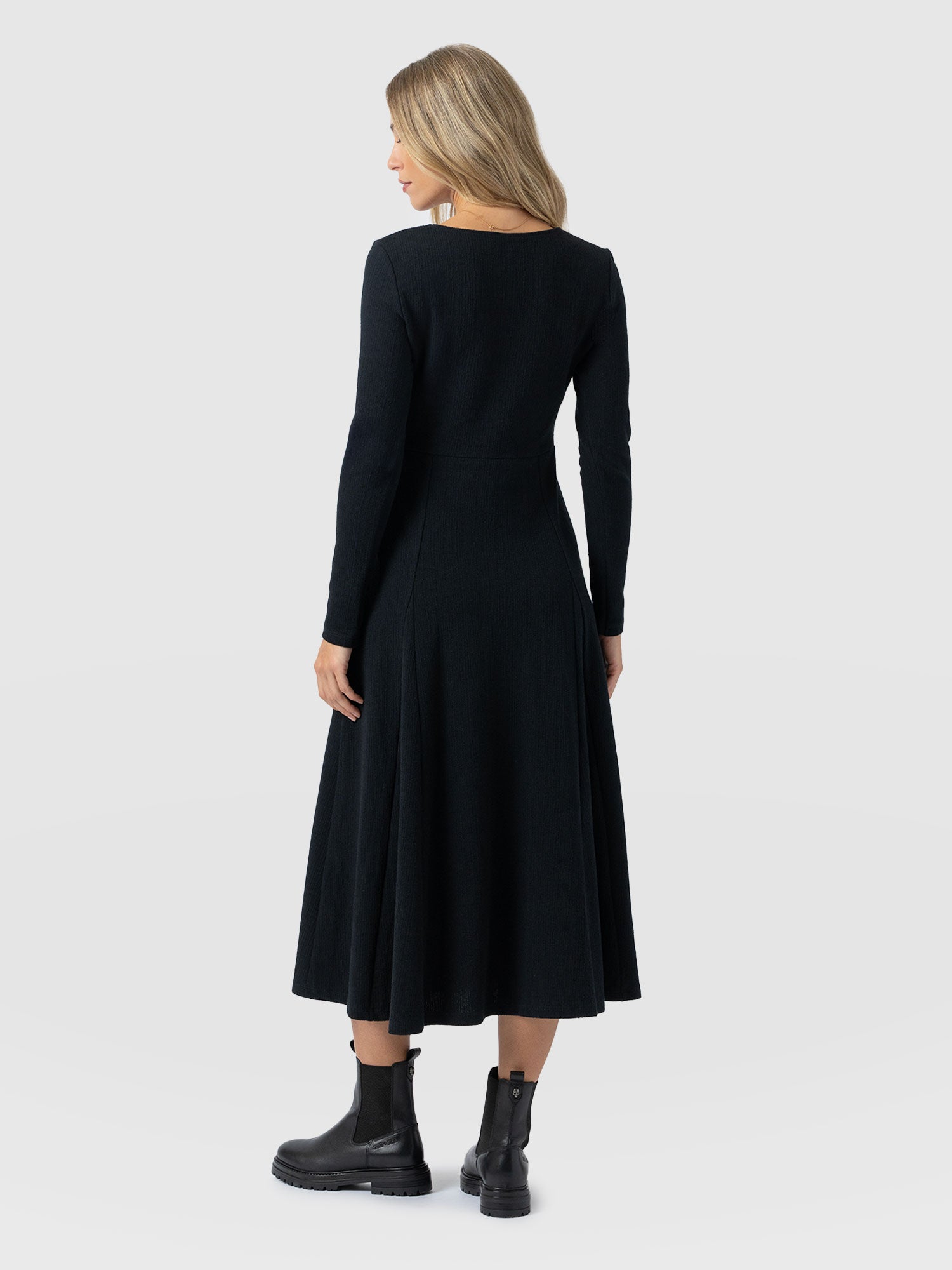 Akia Long Sleeve Dress - Black - Women's Dresses | Saint + Sofia® EU
