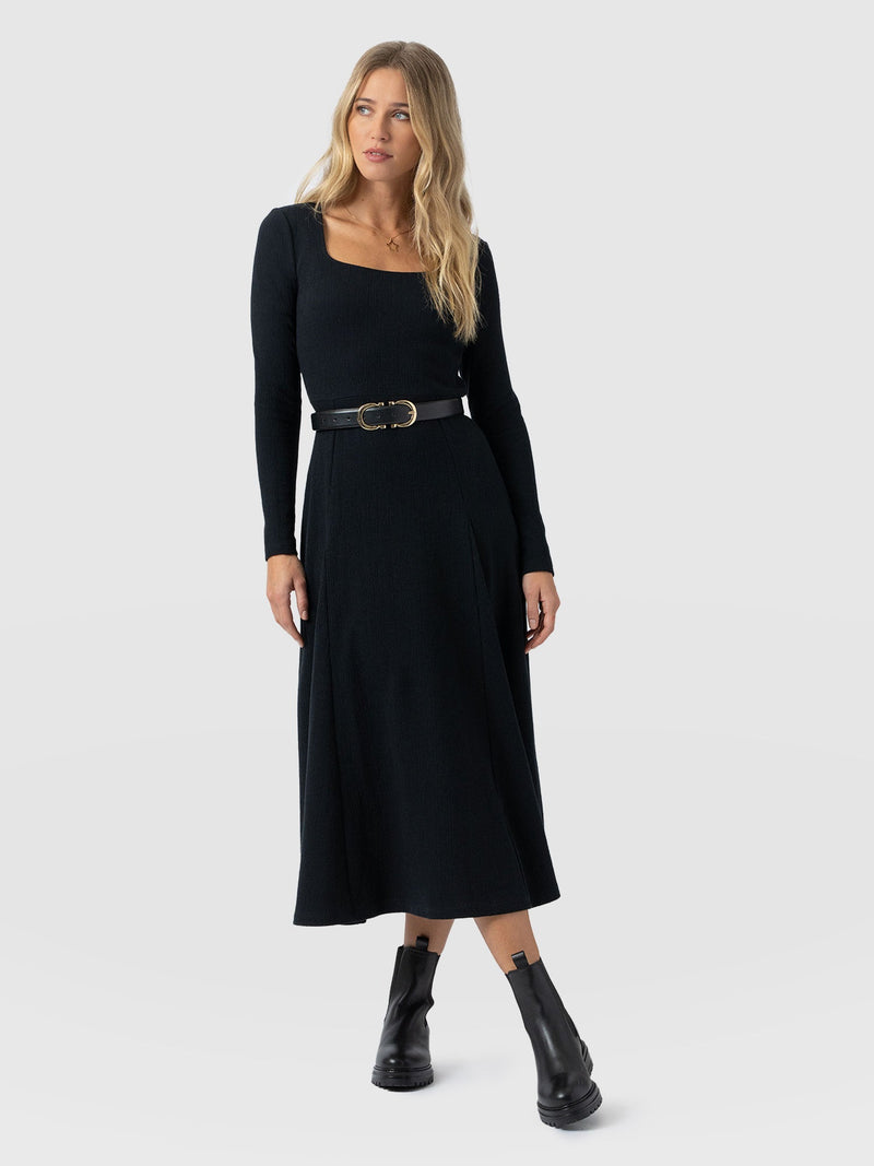 Akia Long Sleeve Dress - Black - Women's Dresses | Saint + Sofia® EU