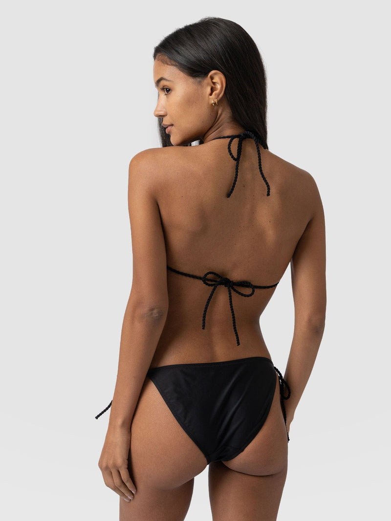 Alba Triangle Bikini Top Black - Women's Swimwear | Saint + Sofia® EU