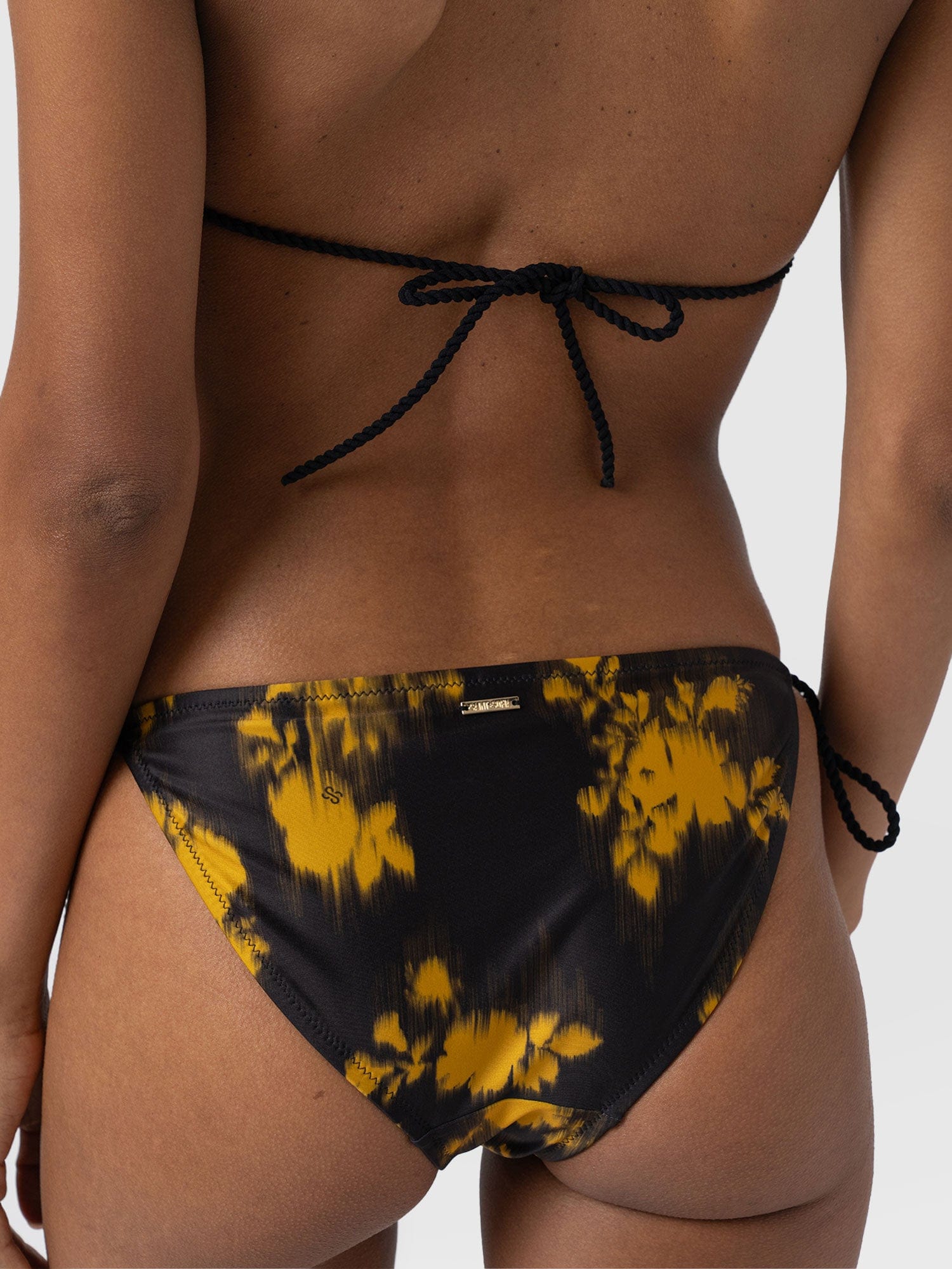 Alba Triangle Bikini Top - Yellow Fade Floral - Women's Swimwear | Saint + Sofia® EU