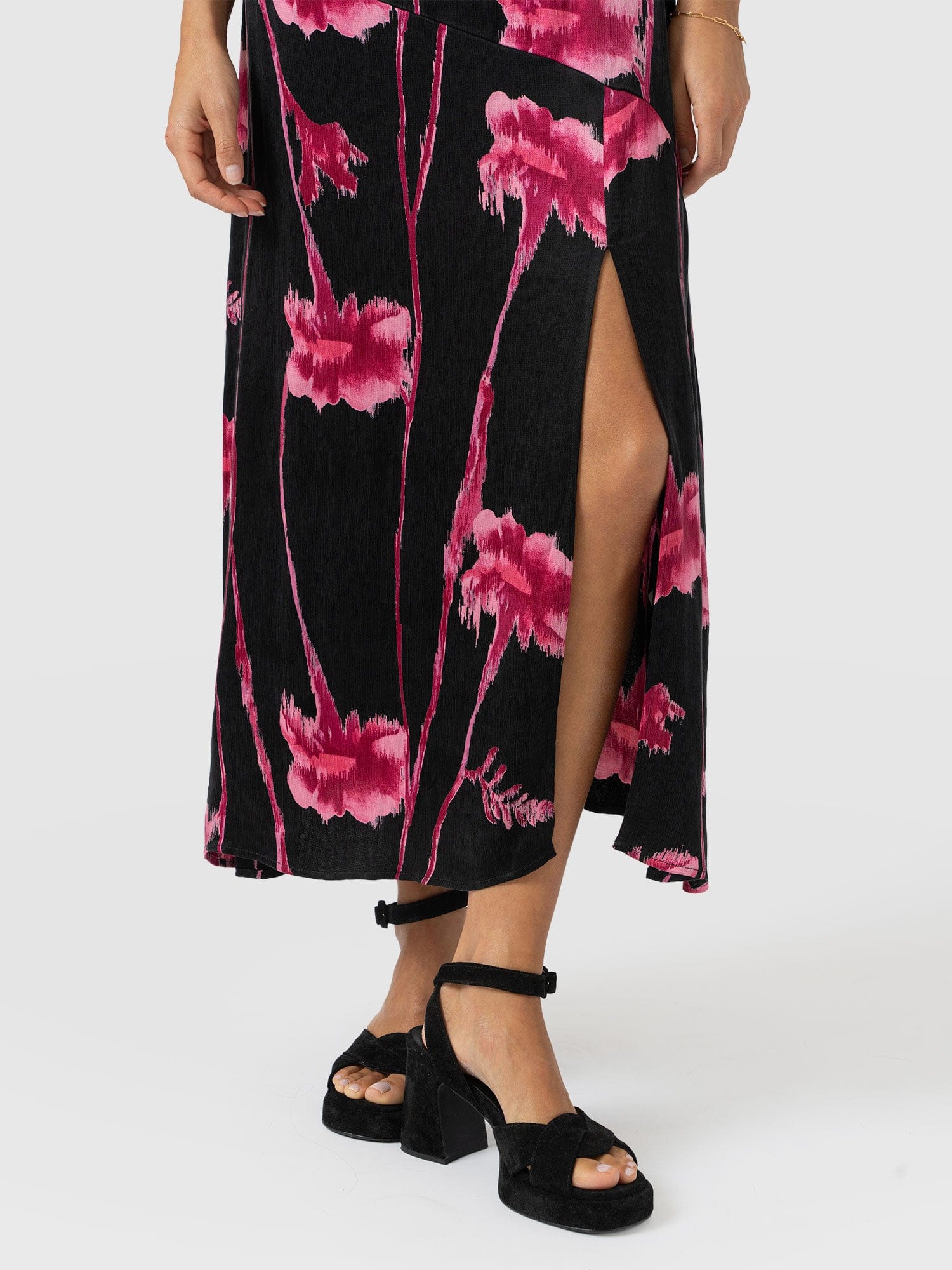 Alexis Dress - Pink Stem Floral - Women's Dresses | Saint + Sofia® EU