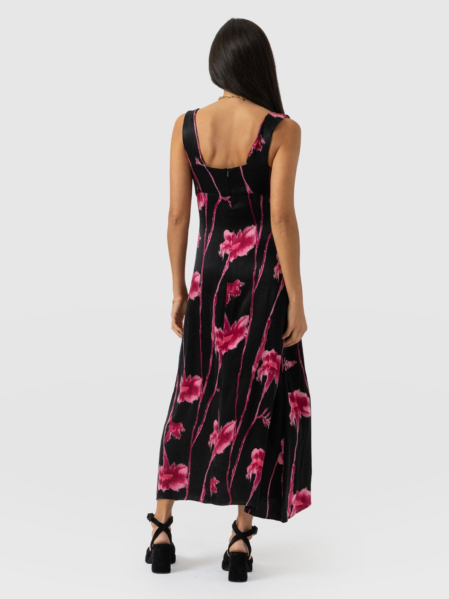 Alexis Dress - Pink Stem Floral - Women's Dresses | Saint + Sofia® EU