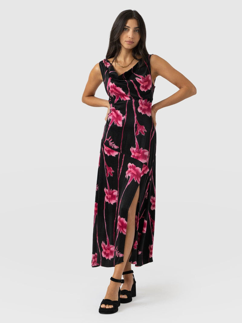 Alexis Dress - Pink Stem Floral - Women's Dresses | Saint + Sofia® EU