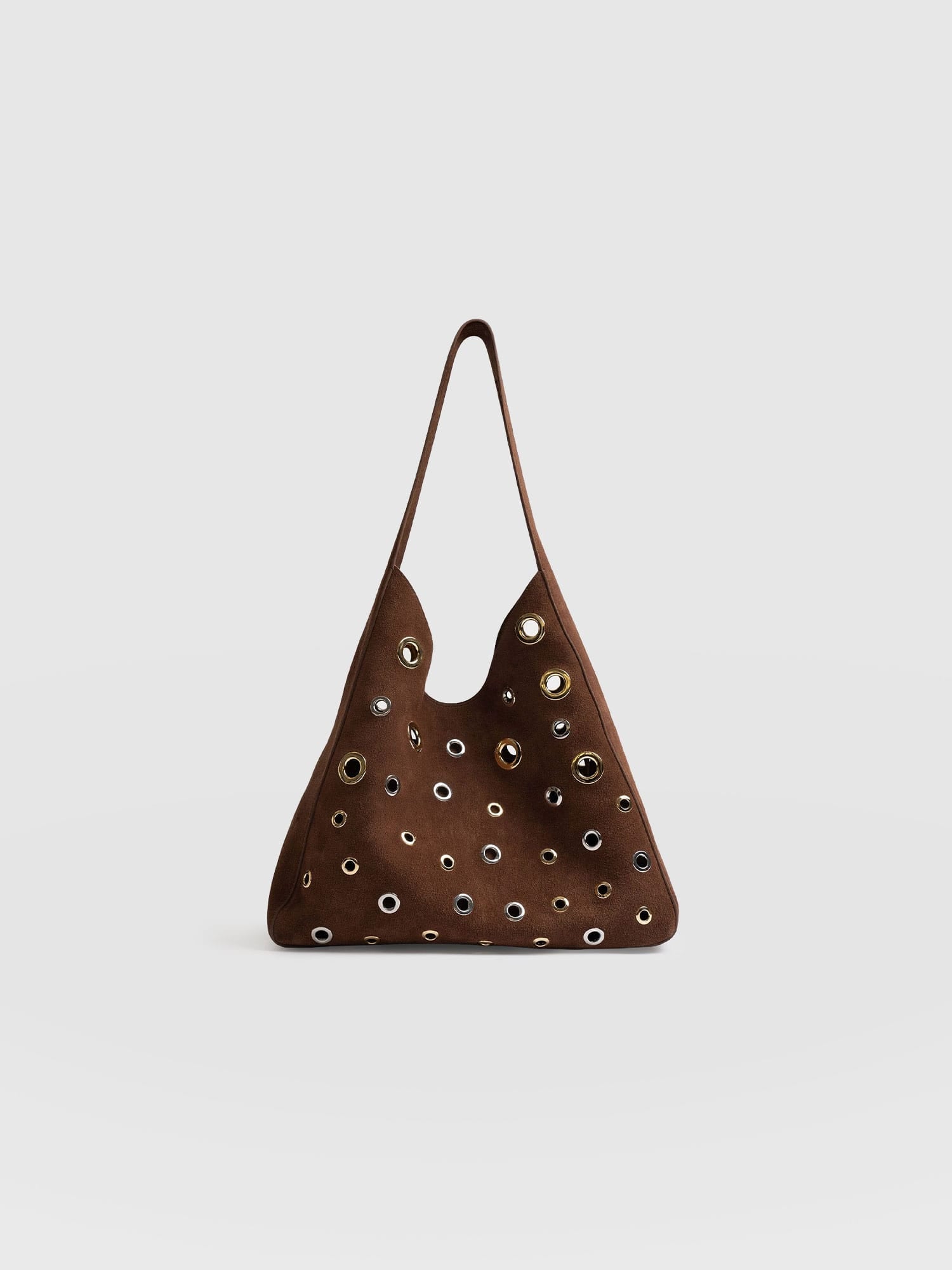 Allana Eyelet Bag - Coffee Suede - Women's Handbags | Saint + Sofia® EU