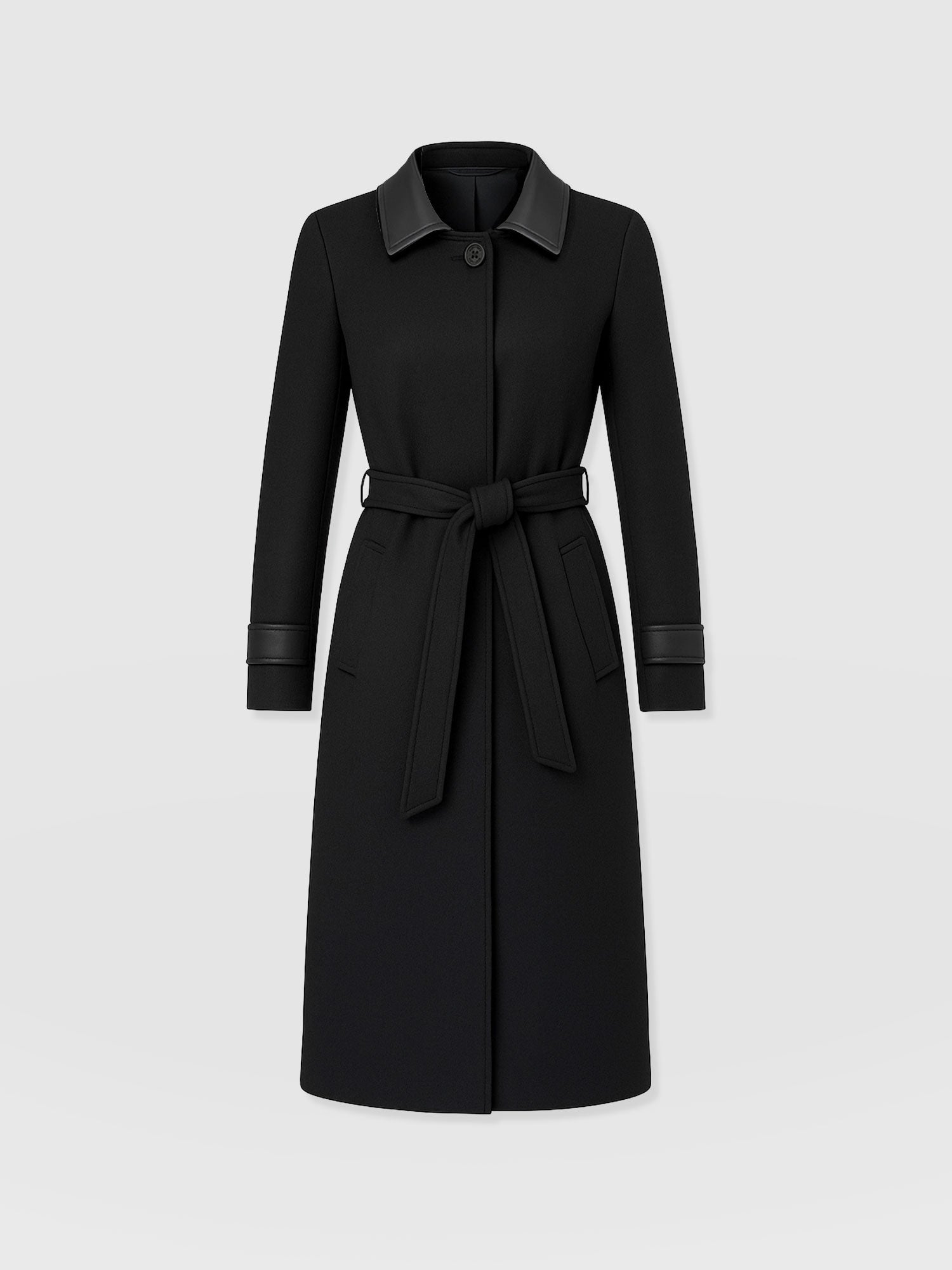 Allegra Coat - Black - Women's Outerwears | Saint + Sofia® EU