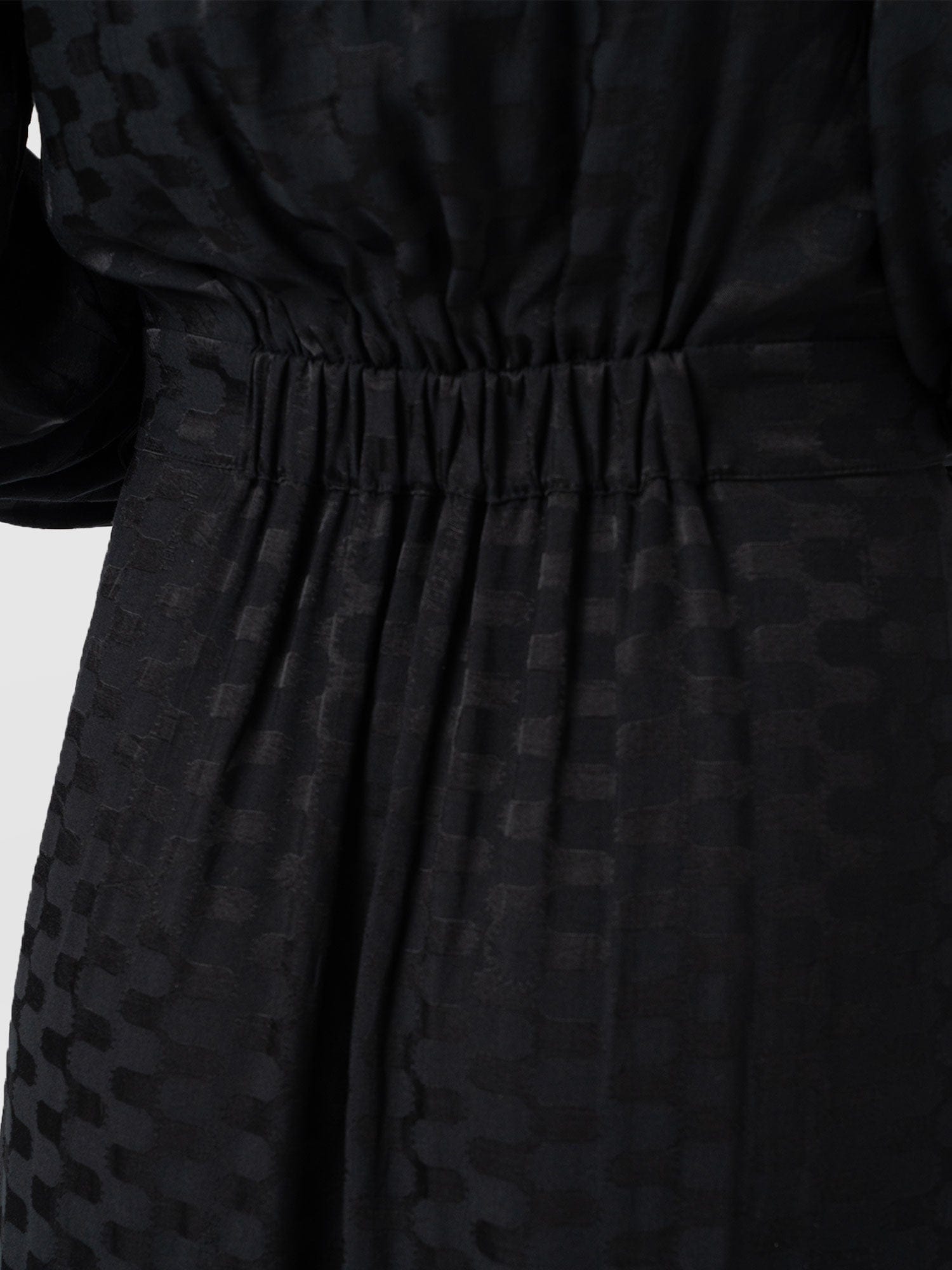 Allegra V Neck Dress - Black Jacquard - Women's Dresses | Saint + Sofia® EU