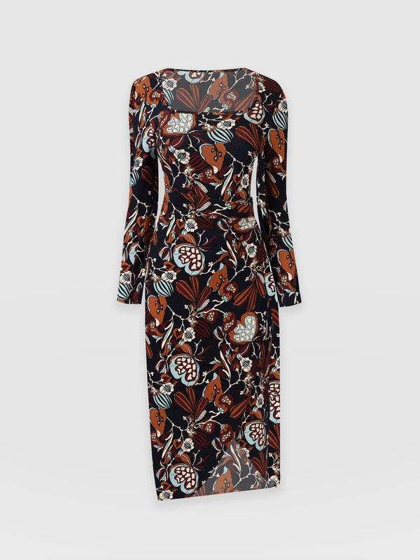 Amelia Wrap Dress 70's Paisley - Women's Dresses | Saint + Sofia® EU