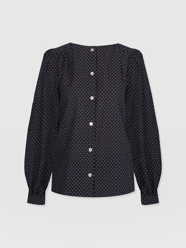 Amelie Blouse - Polka Dot - Women's Blouses | Saint + Sofia® EU