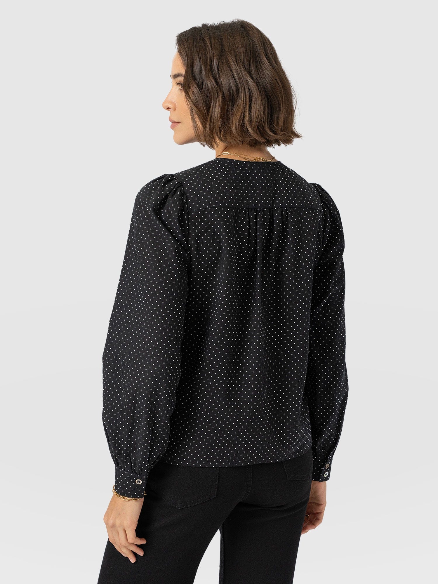 Amelie Blouse - Polka Dot - Women's Blouses | Saint + Sofia® EU