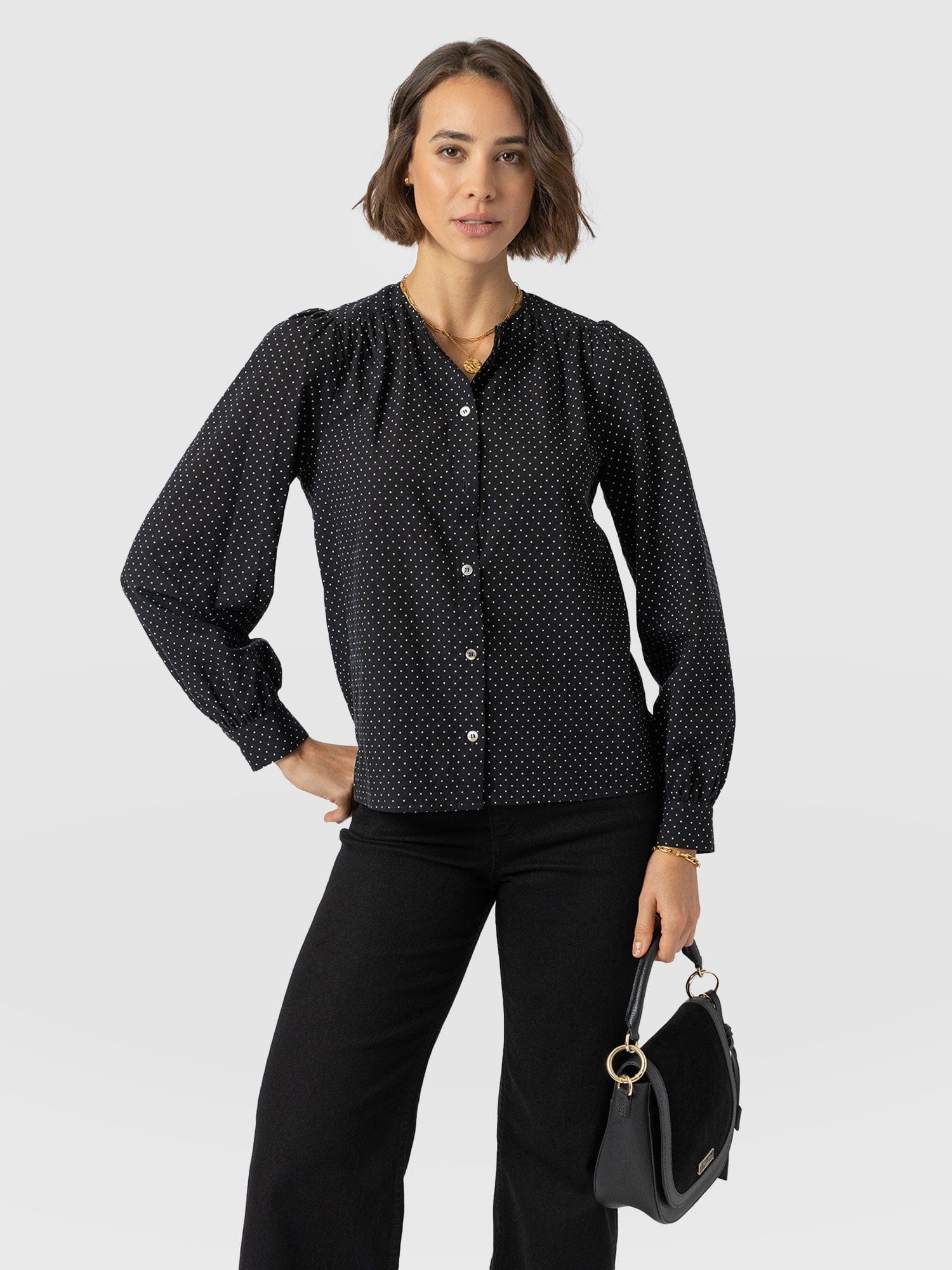 Amelie Blouse - Polka Dot - Women's Blouses | Saint + Sofia® EU
