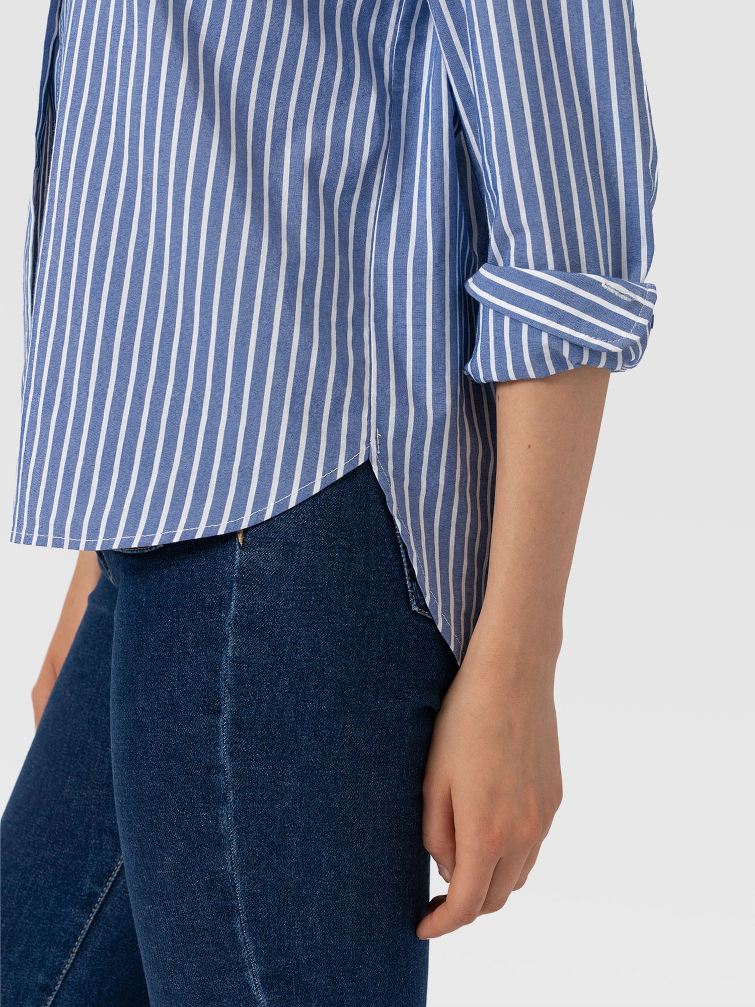 Anneliese Shirt - Blue Stripe - Women's Blouses | Saint and Sofia® EU