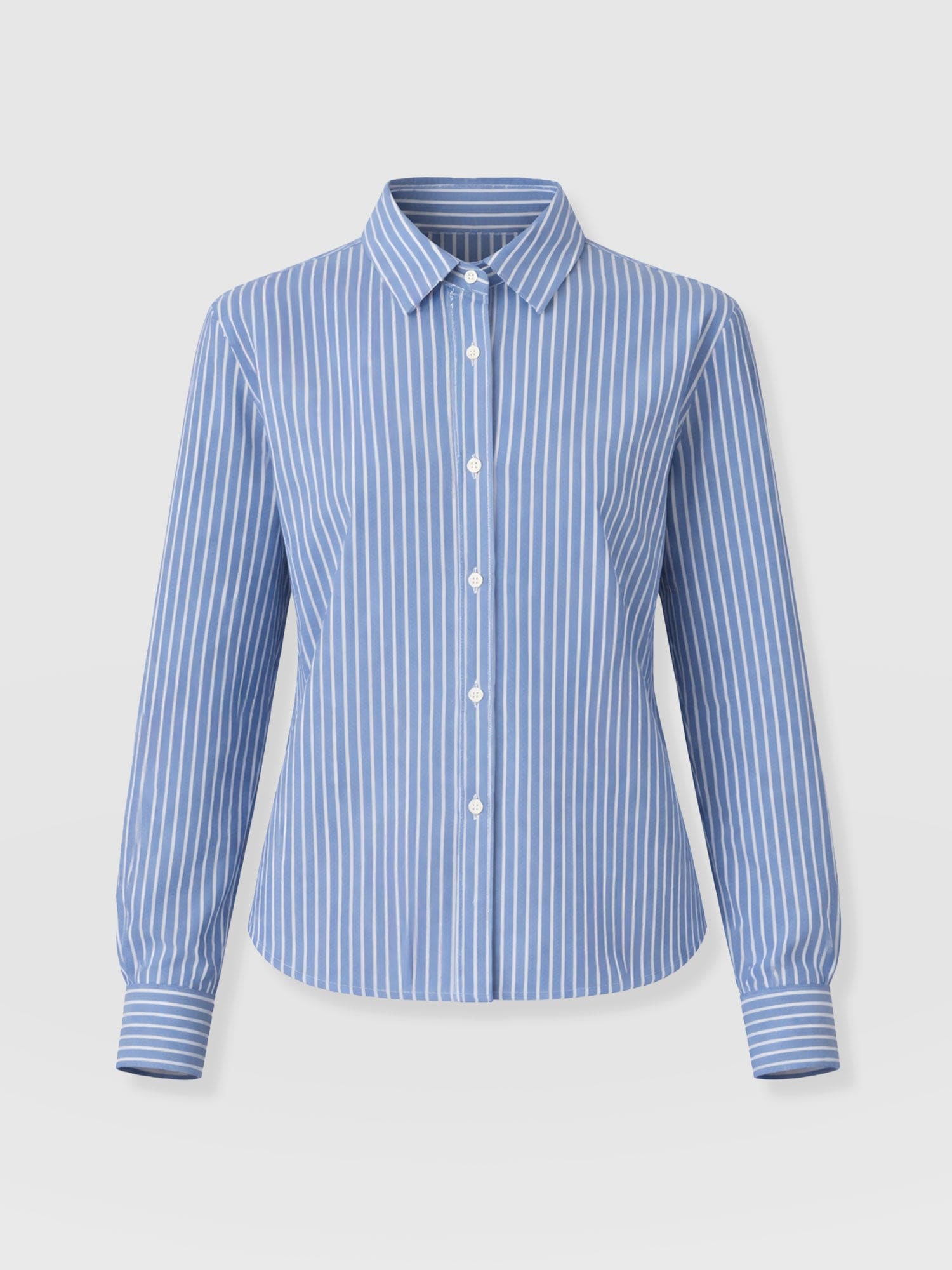 Anneliese Shirt - Blue Stripe - Women's Blouses | Saint + Sofia® EU
