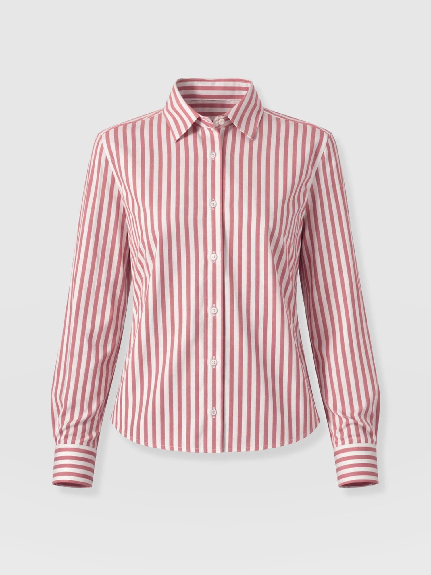 Anneliese Shirt - Red Stripe - Women's Blouses | Saint + Sofia® EU