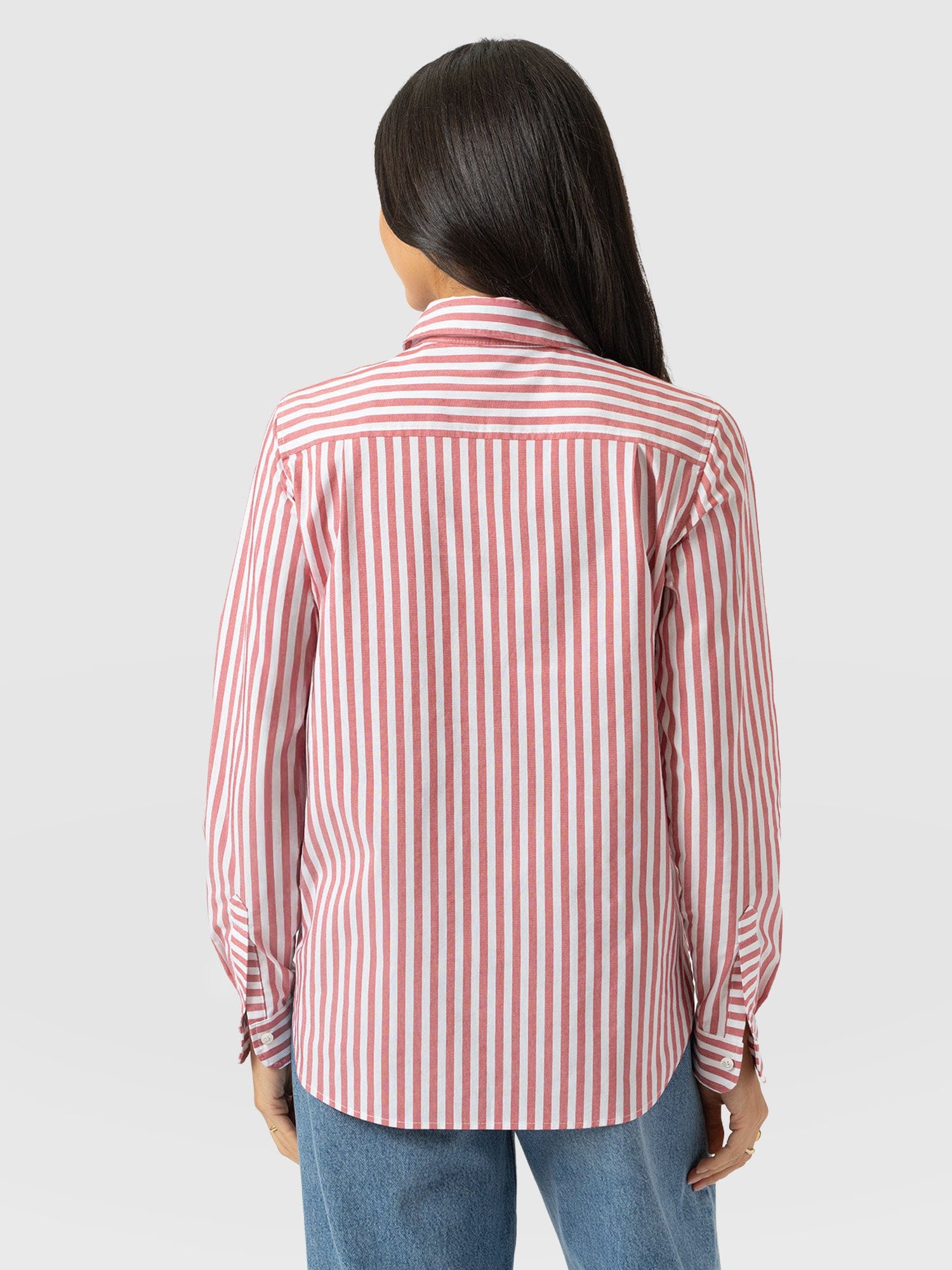 Anneliese Shirt - Red Stripe - Women's Blouses | Saint + Sofia® EU
