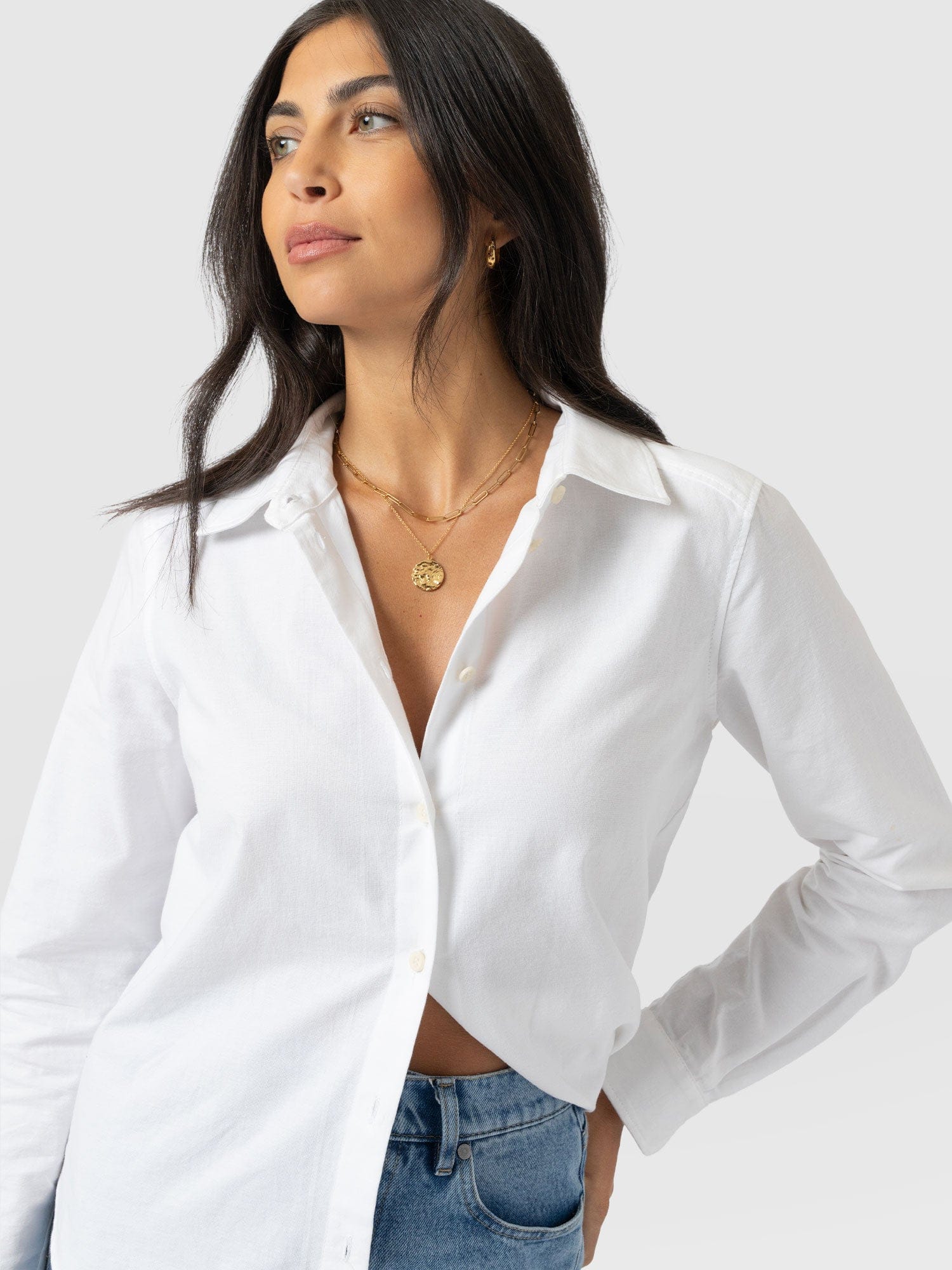 Anneliese Shirt - White - Women's Blouses | Saint + Sofia® EU
