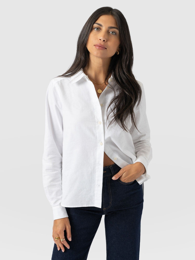 Anneliese Shirt - White - Women's Blouses | Saint + Sofia® EU