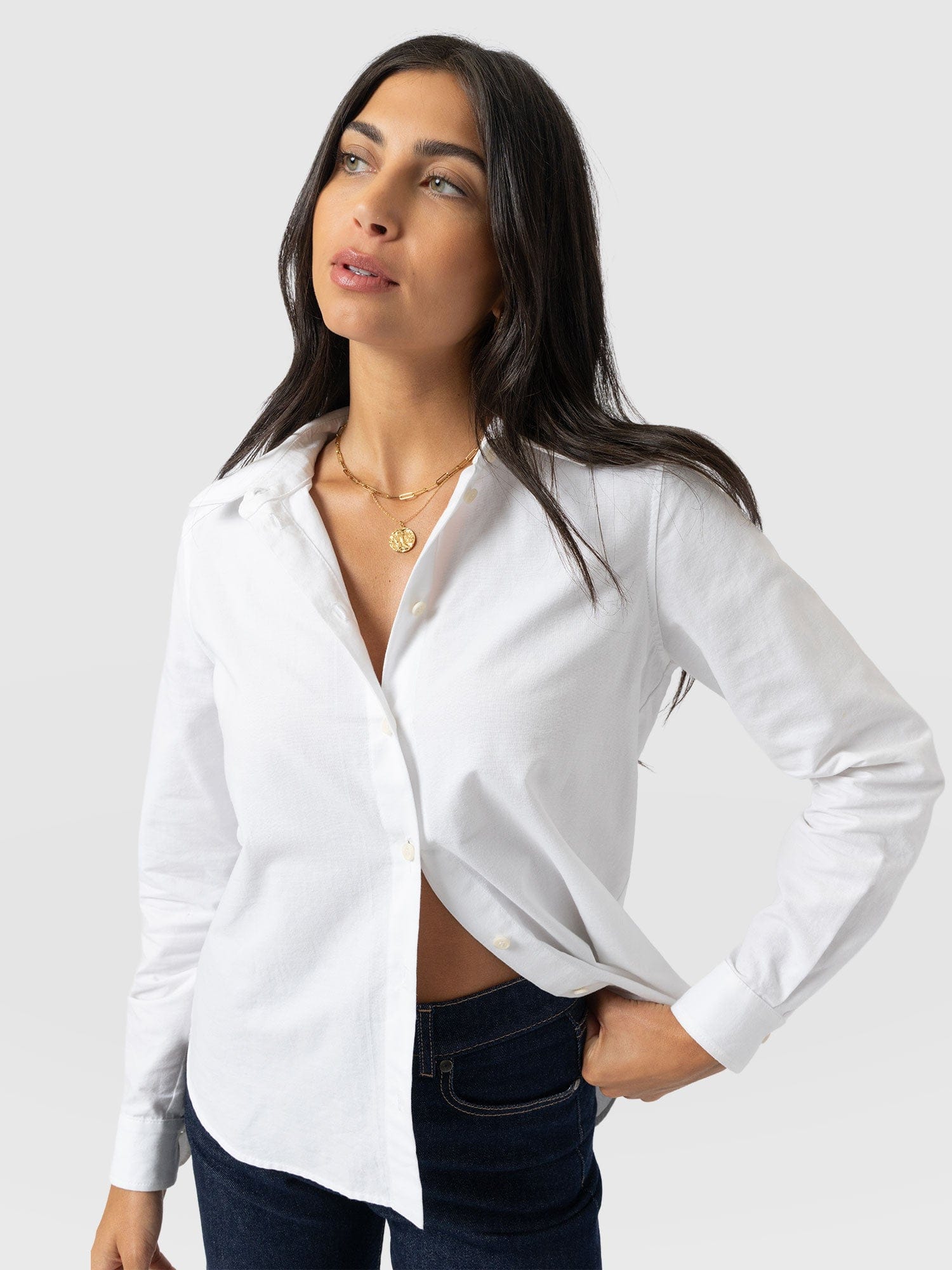 Anneliese Shirt - White - Women's Blouses | Saint + Sofia® EU