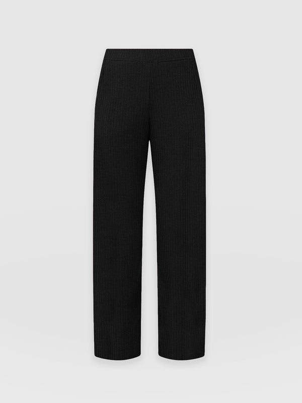 Apartment Pant Black Rib - Women's Trousers | Saint + Sofia® EU