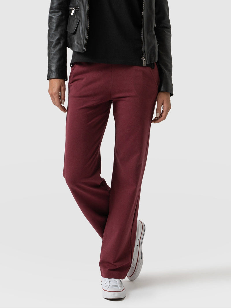 Apartment Pant Burgundy - Women's Trousers | Saint + Sofia® EU