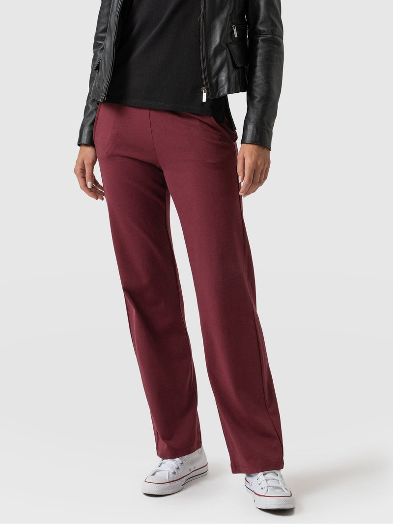 Apartment Pant Burgundy - Women's Trousers | Saint + Sofia® EU