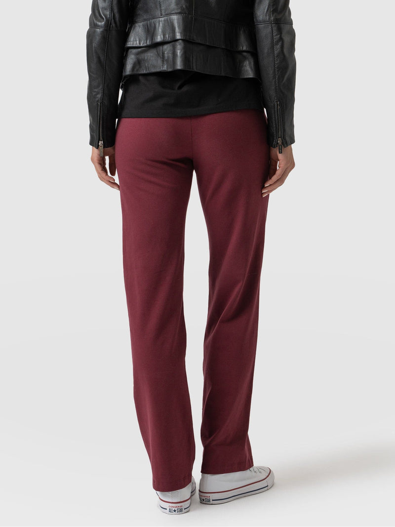 Apartment Pant Burgundy - Women's Trousers | Saint + Sofia® EU