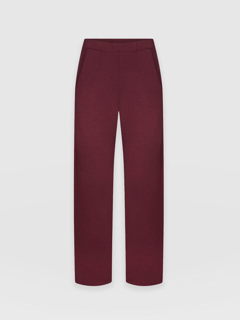 Apartment Pant Burgundy - Women's Trousers | Saint + Sofia® EU