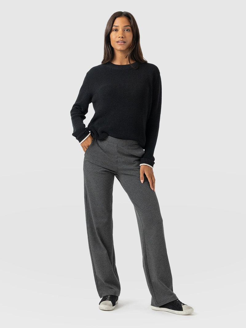 Apartment Pant Charcoal - Women's Trousers | Saint + Sofia® EU
