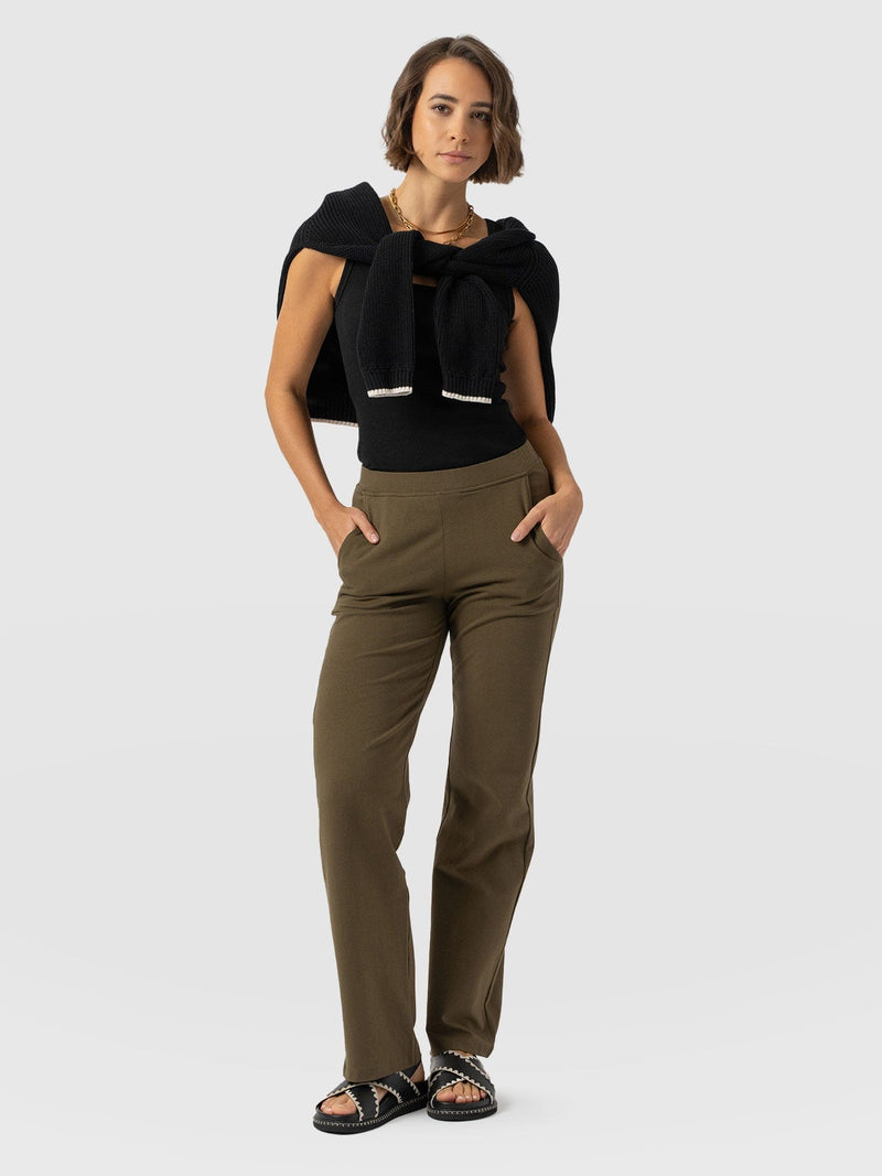 Apartment Pant Khaki - Women's Trousers | Saint + Sofia® EU