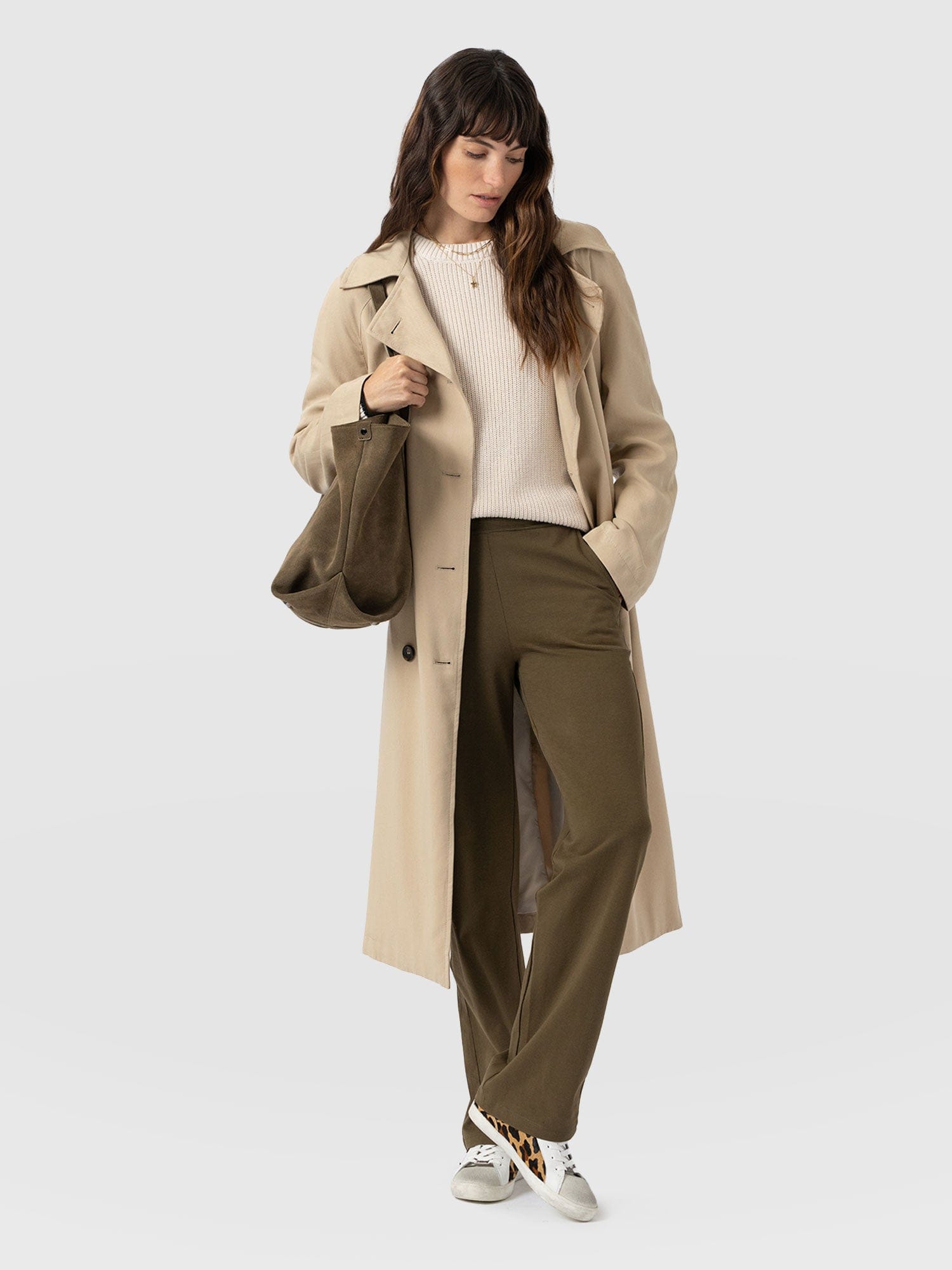 Apartment Pant Khaki - Women's Trousers | Saint + Sofia® EU