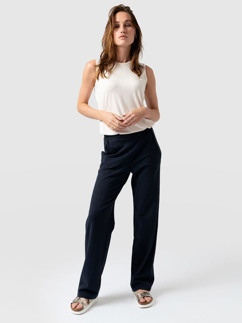 Apartment Pant Navy - Women's Trousers | Saint + Sofia® EU