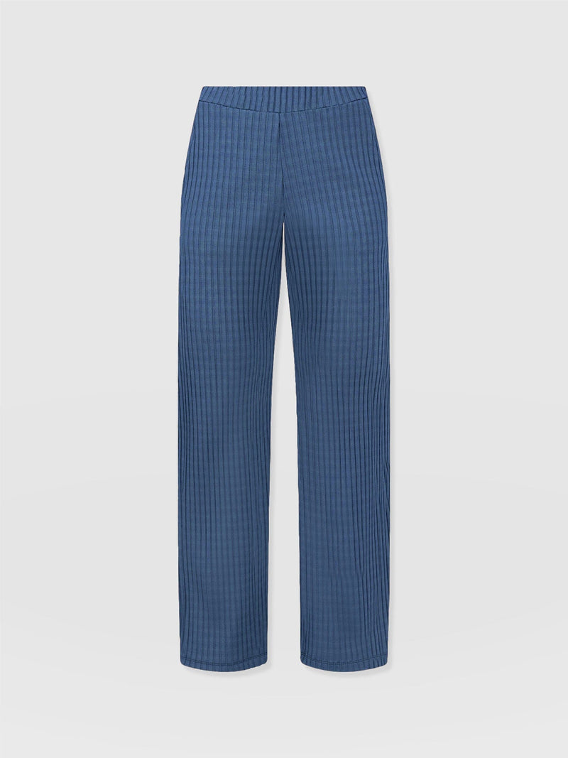 Apartment Pant Teal Rib - Women's Trousers | Saint + Sofia® EU