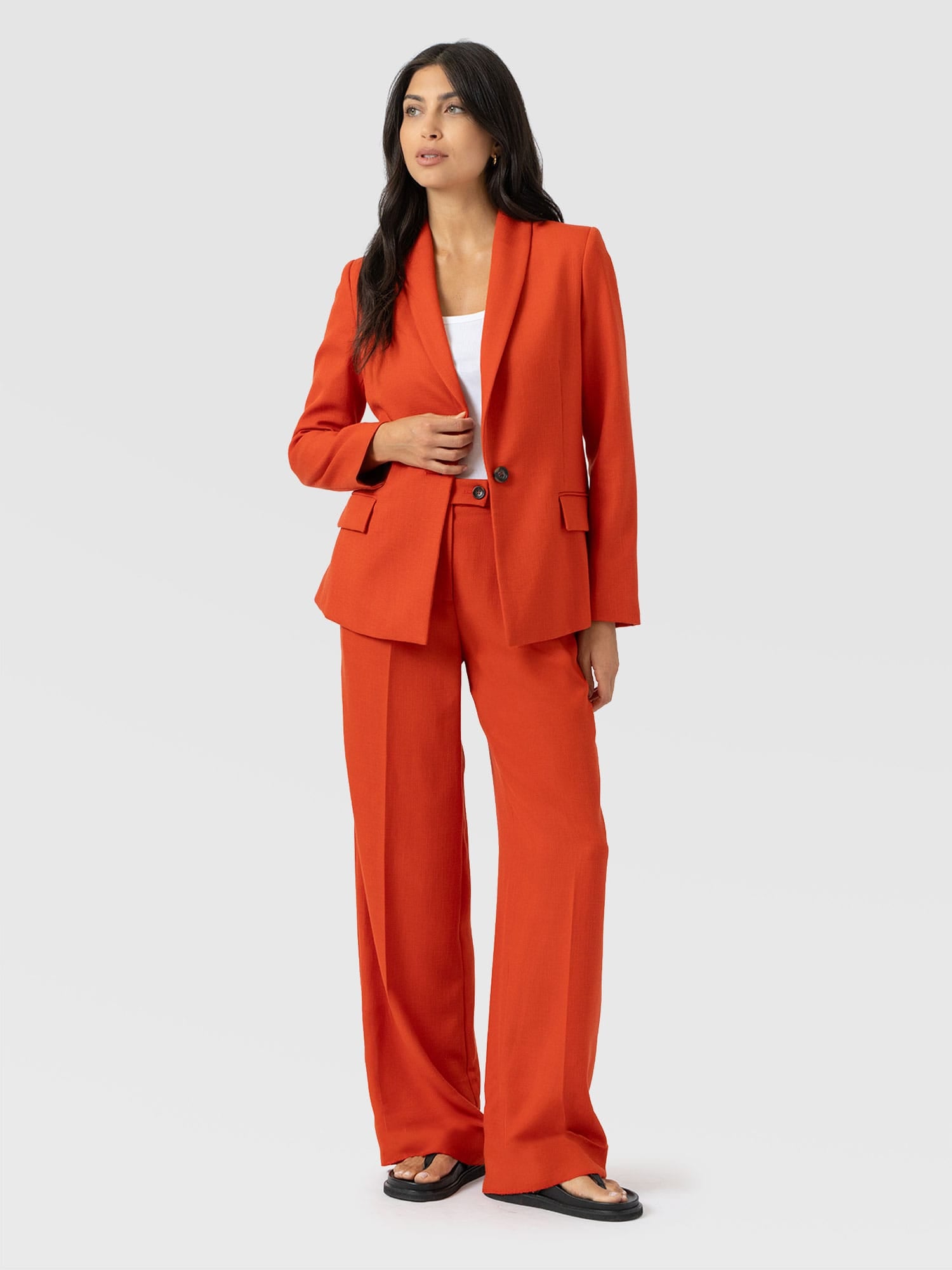 Argent Blazer - Burnt Orange - Women's Jackets | Saint + Sofia® EU
