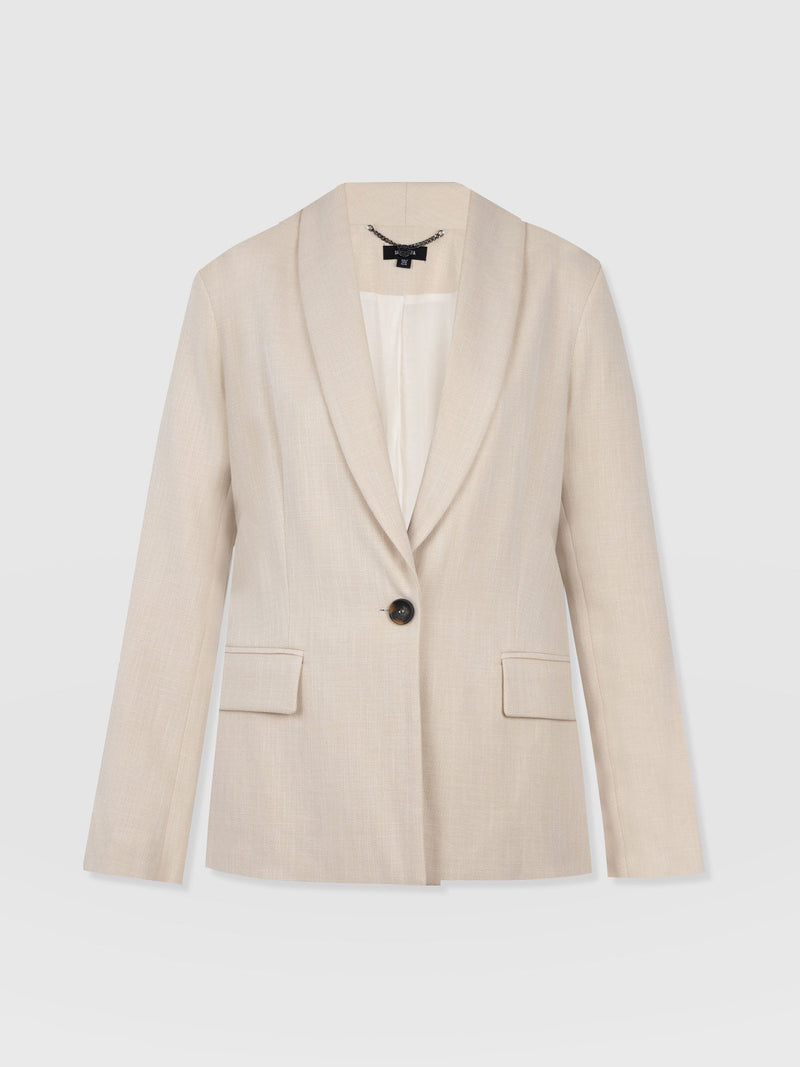 Argent Blazer - Cream - Women's Jackets | Saint + Sofia® EU
