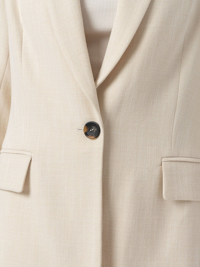 Argent Blazer - Cream - Women's Jackets | Saint + Sofia® EU