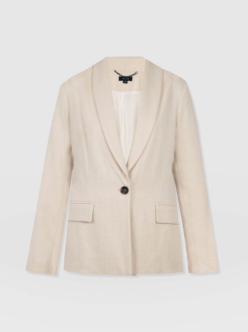 Argent Blazer - Cream - Women's Jackets | Saint + Sofia® EU